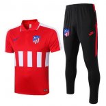 Polo Ensemble Complet Atletico Madrid 2020-21 Rouge Noir