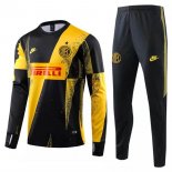 Survetement Inter Milan 2019-20 Noir Jaune Rouge