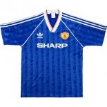 Thailande Maillot Manchester United 3ª Retro 1988 1990 Bleu