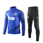 Survetement Enfant Manchester United 2019-20 Bleu Noir Jaune Survetement Enfant Manchester United 2019-20 Bleu Noir Jaune