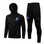 Sweat Shirt Capuche Ensemble Complet Marseille 2022-23 Noir