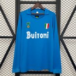 Thailande Maillot Naples 1ª ML Retro 1987-1988