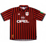 Thailande Maillot AC Milan 1ª Retro 1999 2000 Rouge