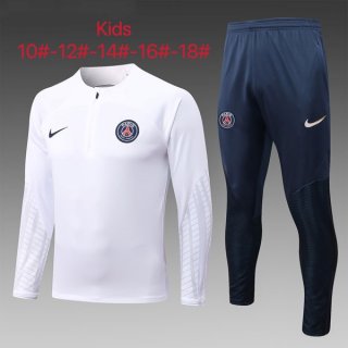 Enfant Survetement Training PSG 2023 Blanc