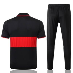 Polo AS Roma Conjunto Complet 2019-20 Noir Rouge