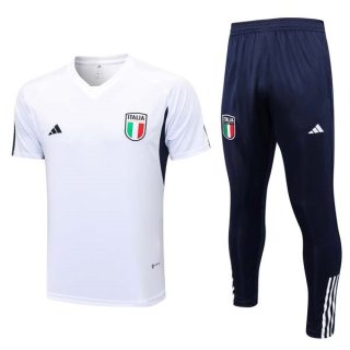 Maillot Italie Ensemble Complet 2023-24 Blanc Bleu Maillot Italie Ensemble Complet 2023-24 Blanc Bleu