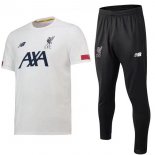 Entrainement Liverpool Conjunto Complet 2019-20 Blanc Noir