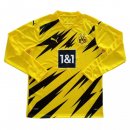 Thailande Maillot Borussia Dortmund 1ª ML 2020-21 Jaune