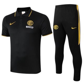 Polo Conjunto Complet Inter Milan 2019-20 Noir Jaune