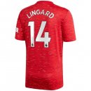 Maillot Manchester United NO.14 Lingard 1ª 2020-21 Rouge