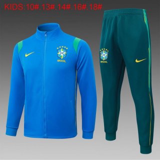 Enfant Survetement Brésil 2026-27 Bleu 2