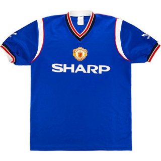 Thailande Maillot Manchester United 3ª Retro 1984 1986 Bleu