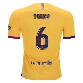 Maillot Barcelone NO.6 Todibo 2ª 2019-20 Jaune