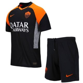 Maillot AS Roma 3ª Enfant 2020-21 Noir