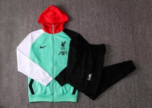 Sweat Shirt Capuche Liverpool 2020-21 Vert Noir