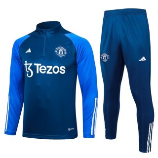 Training Manchester United 2024 Bleu