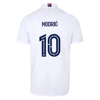 Maillot Real Madrid 1ª NO.10 Modric 2020-21 Blanc