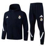 Coupe Vent Capuche Real Madrid 2026-27 Bleu 2 Coupe Vent Capuche Real Madrid 2026-27 Bleu 2