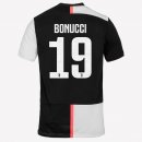 Maillot Juventus NO.19 Bonucci 1ª 2019-20 Blanc Noir