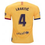 Maillot Barcelone NO.4 I.Rakitic 2ª 2019-20 Jaune