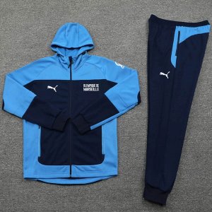 Sweat Shirt Capuche Marseille 2021-22 Bleu