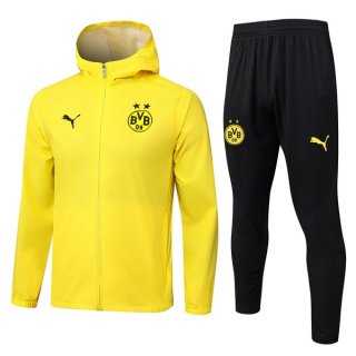 Coupe Vent Capuche Dortmund Jaune 2025-26 5  Coupe Vent Capuche Dortmund Jaune 2025-26 5
