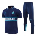Polo Marseille Ensemble Complet 2022-23 Bleu Marine