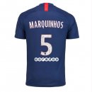 Maillot Paris Saint Germain NO.5 Marquinhos 1ª 2019-20 Bleu