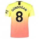 Maillot Manchester City NO.8 Gundogan 3ª 2019-20 Orange