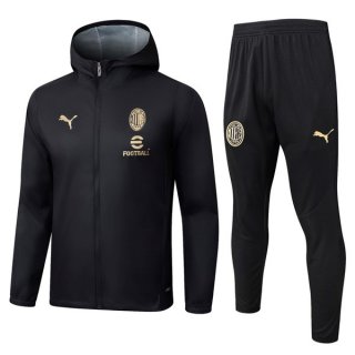 Coupe Vent Capuche AC Milan Noir 2025-26 5