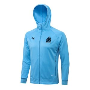 Sweat Shirt Capuche Ensemble Complet Marseille 2022-23 Bleu