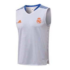 Maillot Real Madrid Sans Manches 2022 Blanc Noir