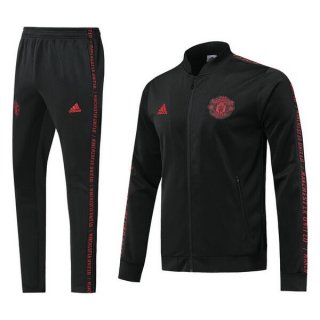 Survetement Manchester United 2019-20 Noir Rouge