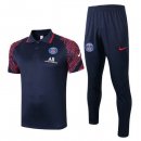 Polo Ensemble Complet Paris Saint Germain 2020-21 Noir Rouge