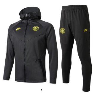 Survetement Inter Milan 2019-20 Jaune Noir Survetement Inter Milan 2019-20 Jaune Noir