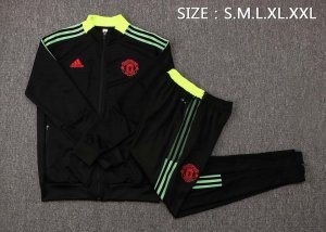 Survetement Manchester United 2022 Noir Vert