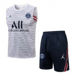 Maillot Paris Saint Germain Sans Manches 2022 Blanc Noir