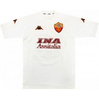 Thailande Maillot As Roma 2ª Retro 2000 2001 Blanc