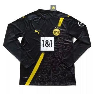Thailande Maillot Borussia Dortmund 2ª ML 2020-21 Noir