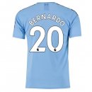 Maillot Manchester City NO.20 Bernardo 1ª 2019-20 Bleu