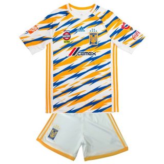 Maillot Tigres UANL 3ª Enfant 2019-20 Blanc Jaune