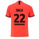 Maillot Paris Saint Germain NO.22 Diallo 2ª 2019-20 Orange