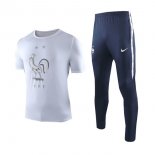 Entrainement France Conjunto Complet 2019 Blanc Bleu