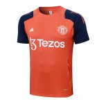 Maillot Entrainement Manchester United 2024-25 Orange Bleu Maillot Entrainement Manchester United 2024-25 Orange Bleu