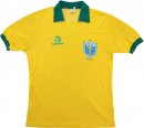 Thailande Maillot Brésil Topper 1ª Retro 1988 Jaune