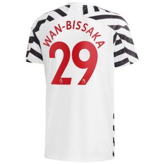 Maillot Manchester United NO.29 Wan Bissaka 3ª 2020-21 Blanc