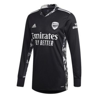 Thailande Maillot Arsenal 1ª ML Gardien 2020-21 Noir