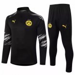 Survetement Borussia Dortmund 2020-21 Noir Gris