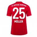 Maillot Bayern Munich NO.25 Muller 1ª 2019-20 Rouge