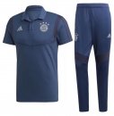 Polo Conjunto Complet Bayern Munich 2019-20 Bleu